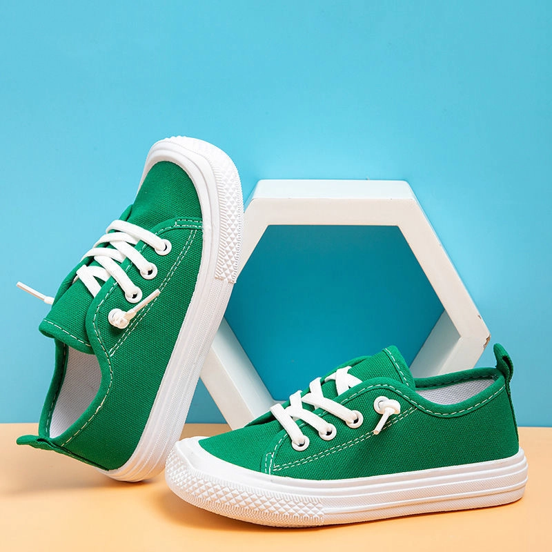 Product image Meonky Official - Sepatu Anak laki-laki Perempuan sekolah Original Sneakers canvas Casual Q - 05 31 Hijau