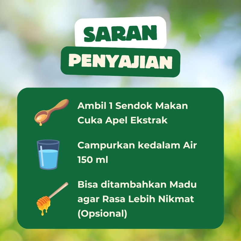 Product image SERAMBI BOTANI - Cuka Apel Ekstrak Apple Cider Vinegar Original 250ml Cuka Apel Ekstrak