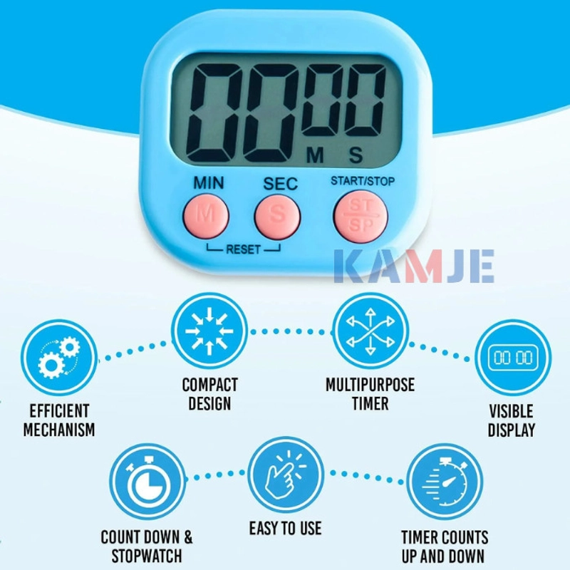 Product image KAMJE Timer Digital Dapur Pengatur Waktu Memasak Alarm Masak KMJ038 KMJ038 HIJAU