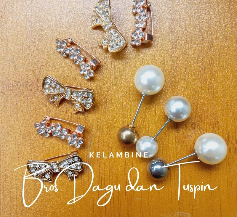 Product image Kelambine - (Free Bros Dagu atau Tuspin) Alphabet Brooch Reborn Premium Free Box Alphabet Reborn A