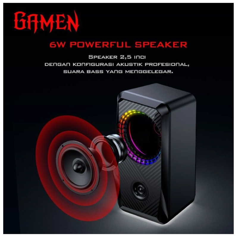 Product image UTAMAMEGA - Speaker Gaming Laptop/PC/ Gamen GS5 Soundbar Super Bass Type GS5