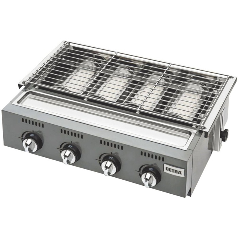 Product image NDA Store - PEMANGGANG GRILLER GETRA OL4B TEFLON (4 TUNGKU / GAS TIPE) 8000 Silver