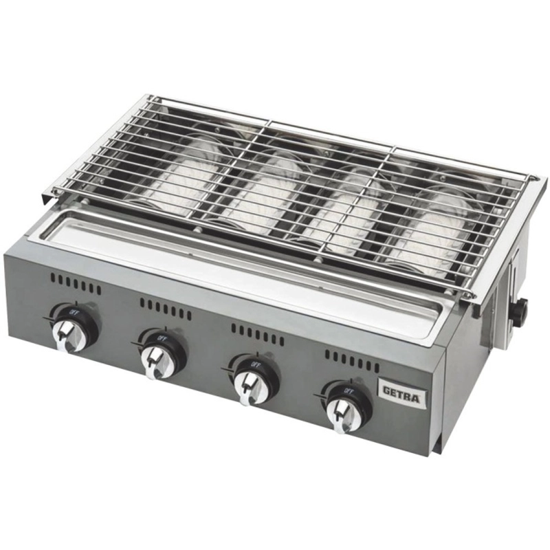 Product image NDA Store - PEMANGGANG GRILLER GETRA OL4B TEFLON (4 TUNGKU / GAS TIPE) 8000 Silver
