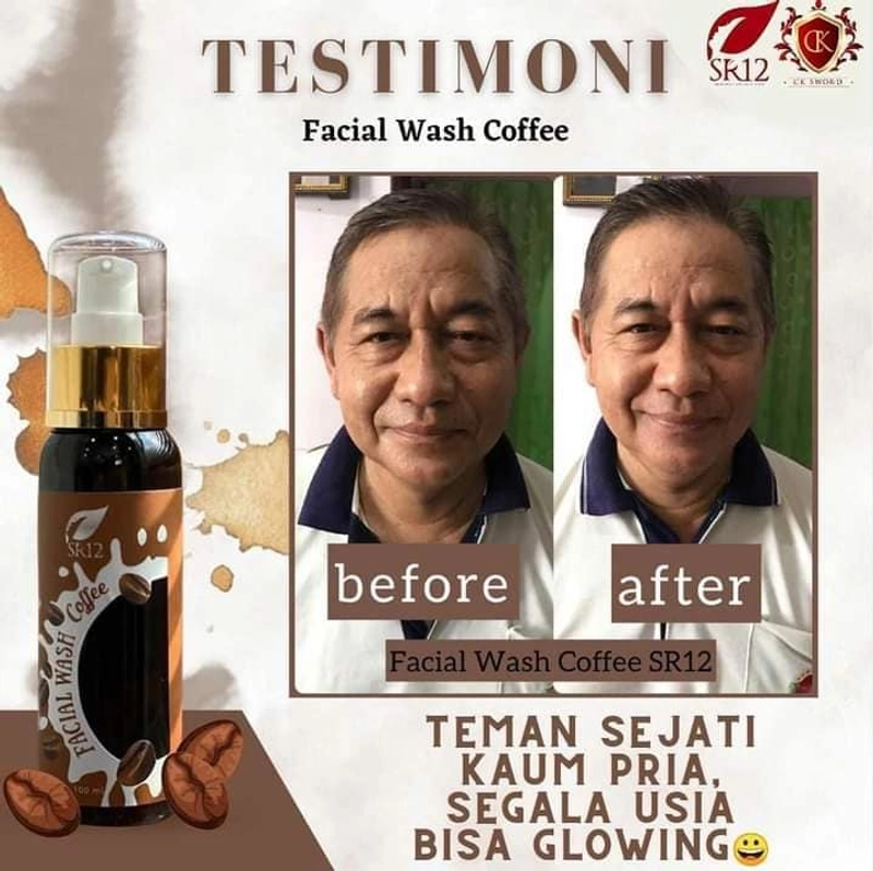 Product image SR12 Facial Wash Coffee Memudarkan Flek Hitam Dan Bekas Jerawat 100 ml Facial Wash Coffee