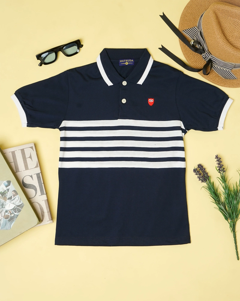Product image MATSUDA APPAREL - Matsuda baju kaos polo anak laki laki katun umur 2-12 Han 2 NAVY