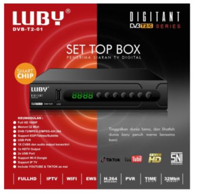 Product image Set Top Box Luby DVB-T2-01 Type STB01