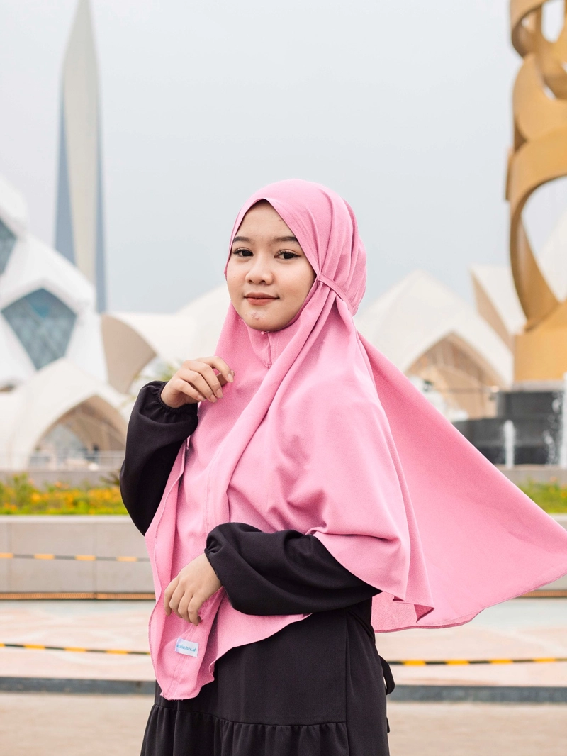 Product image Alifa - Bergo Maryam Hijab Instan XL Dusty Pink