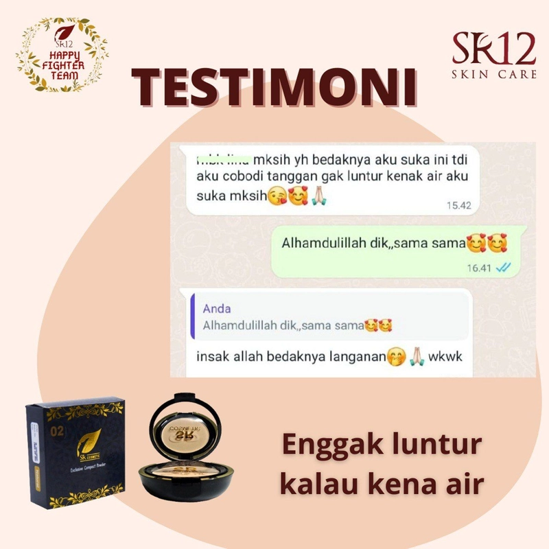 Product image Bedak Daily Cover SR12 Bedak Ringan Plus Foundation dan SPF Cocok untuk Kulit Berjerawat Bedak Padat Natural 10 gr