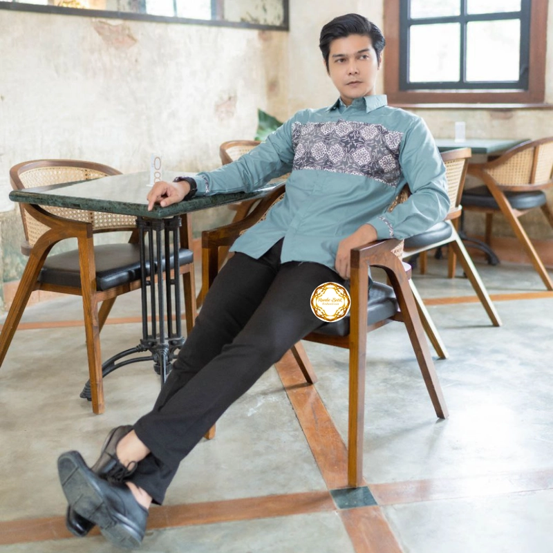 Product image Kemeja Exclusiver Toyobo Fodu Ori Mix Batik Cap K5 M Motif K5