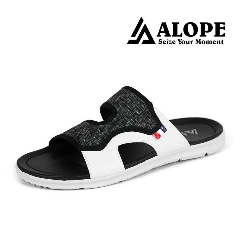Product image ALOPE OFFICIAL - SANDAL VEGAS PRIA WANITA BAHAN LEVIS NEW MODEL SIZE DEWASA READY 39 SAMPAI 43 39 hitam