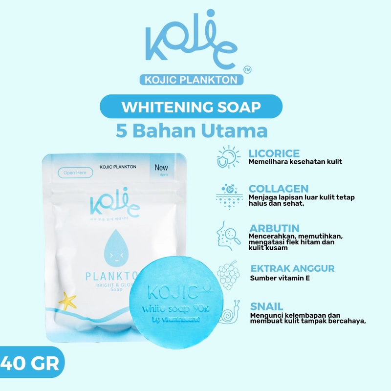 Product image KOJIC PLANKTON - BRIGHT & GLOW 40 GR Soap