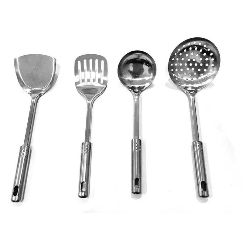 Product image Galeripuko - Spatula set stainless 4 in 1 spatula stain random [PO 3 hari Kerja]