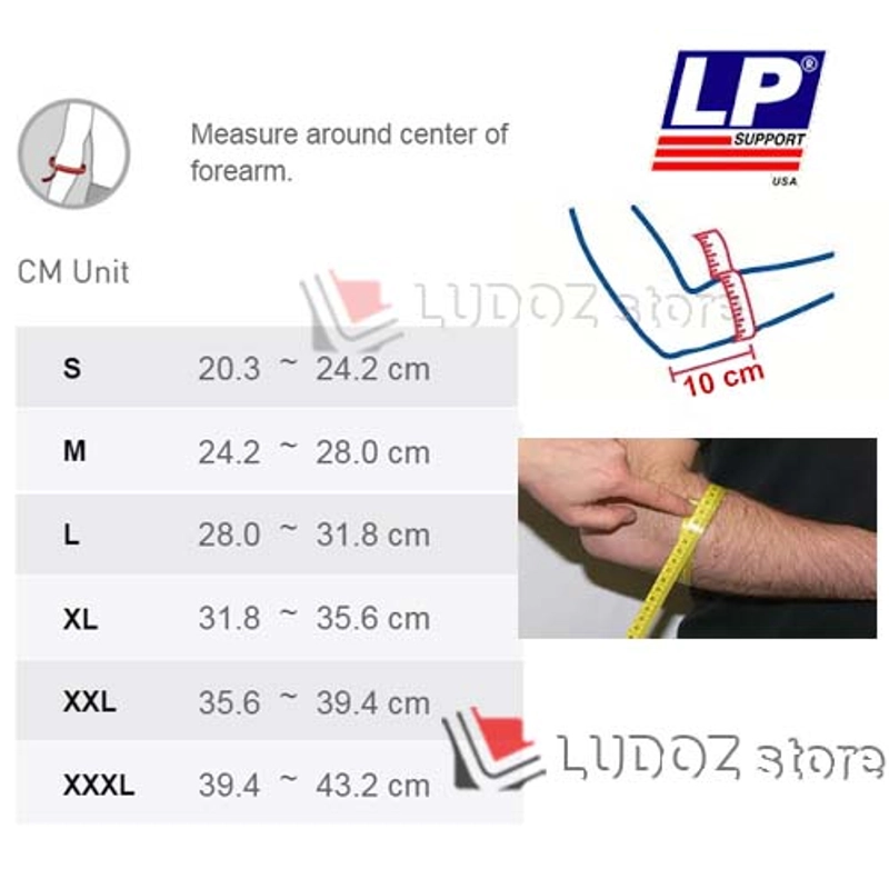 Product image LUDOZ Store - Arm Compression Sleeve Support Lp-251-Z EMBIOZ Deker Lengan LP251 z LP251 UKURAN S