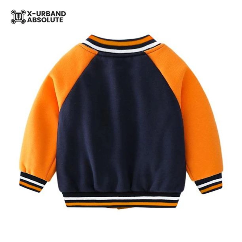 Product image Jaket Varsity Anak K064 K065 K066 S Navy Orange