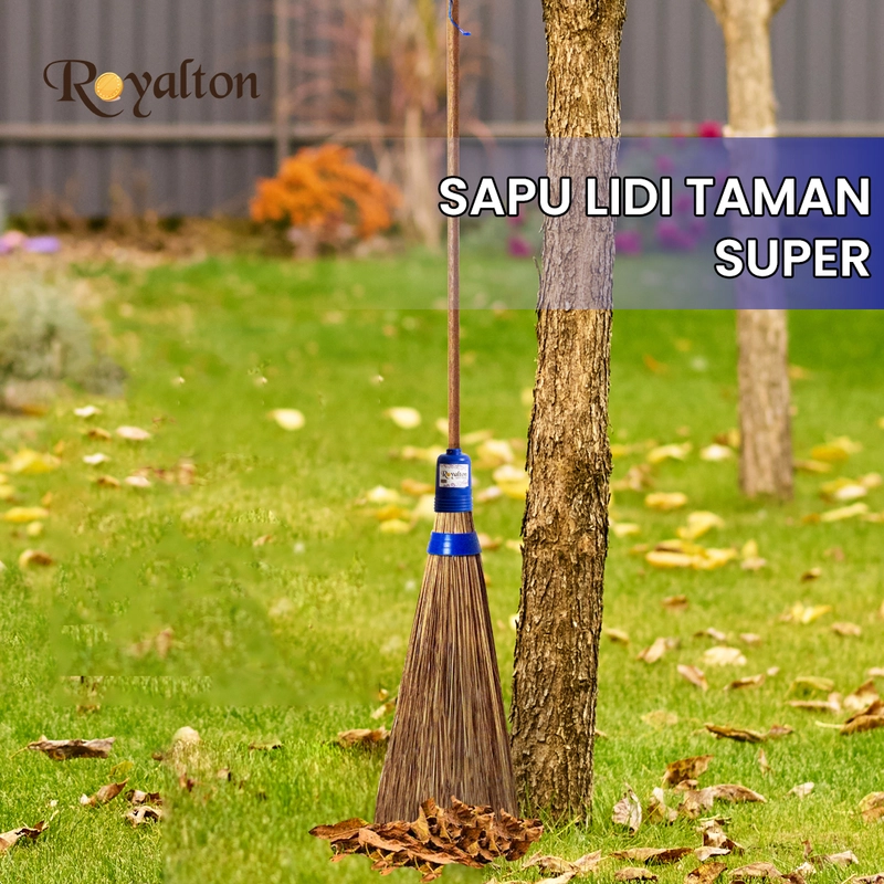 Product image Asta Sapu Lidi Taman Anti Rontok Gagang Kayu Super Jenis Sapu Taman