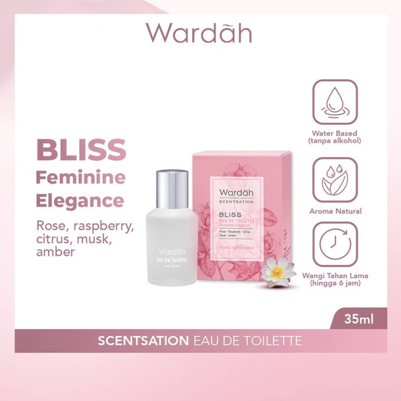 Product image SUPLAI SHOP - Parfum EDT Wanita Wardah Scentsation Eau De Toilette Bliss Isi 35 ml