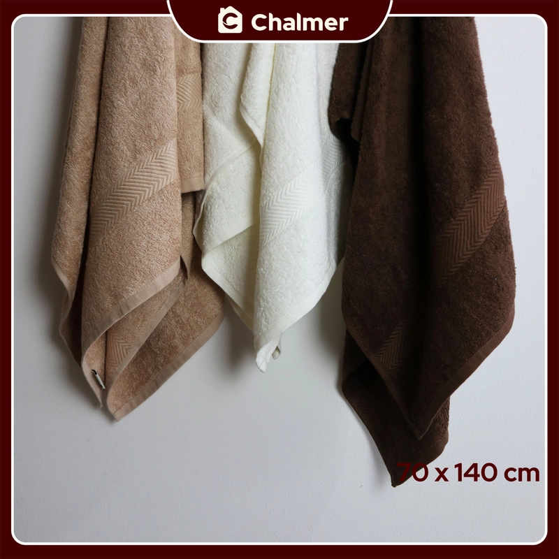 Product image Chalmer - Handuk Mandi Chalmer 70 x 140 cm Handuk Mandi Dewasa Ukuran Besar 70 x 140 cm Hijau Tosca