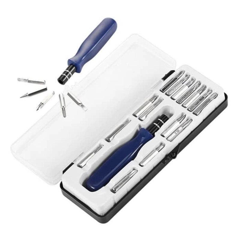 Product image Obeng Multifungsi 16 In 1 dan obeng Handphone A166 BIRU