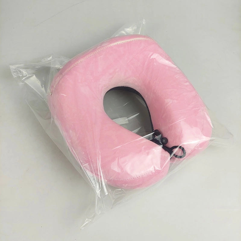 Product image RUMAH RAYA - Bantal Leher U-Shape Foldable Travel Neck Pillow - SER43 All Size Pink