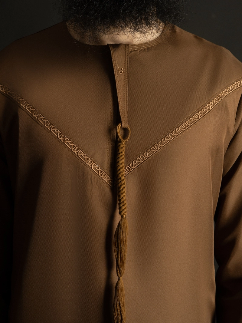 Product image Local Project - Al-Ameer Camel Brown - Jubah Pria Dewasa Gamis Lengan Panjang M Brown