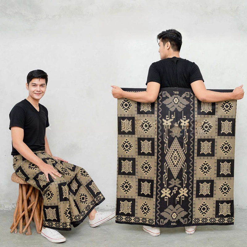 Product image Kois Batik - Sarung Batik Pria Dewasa Terbaru Santri fre peci rajut motif zuma Sarung Dewasa Zuma cream