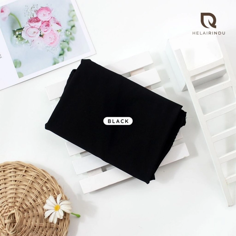 Product image HELAIRINDU - Hijab Khimar Instan Royal Jersey Premium Aisyah Allsize Black