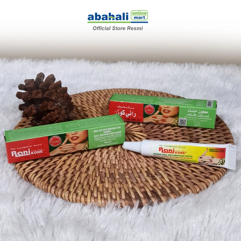 Product image Abahali Mart - Rani Kone 82 Merah 6gr Henna Pewarna Alami Warna Merah Cerah 1 pcs RK 82 RED 6GR