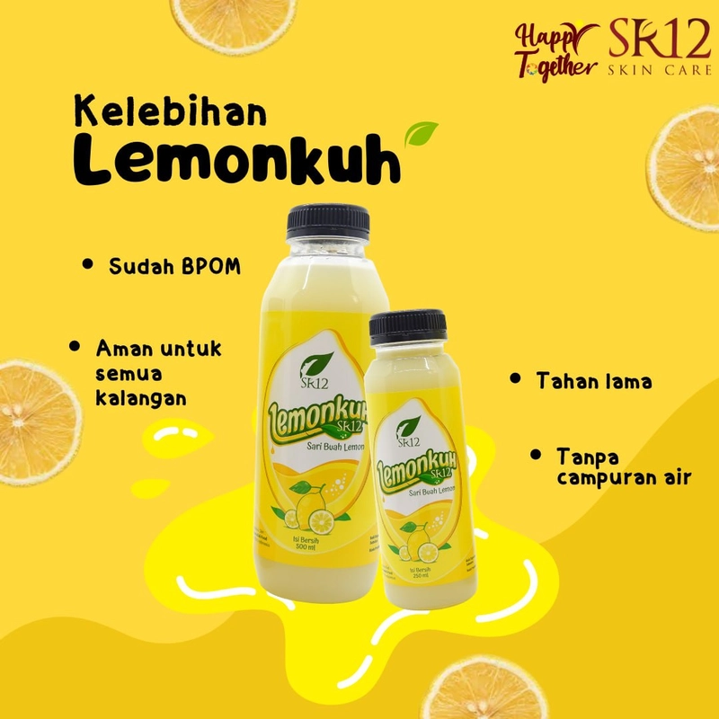 Product image SR12 Lemonkuh Sari Buah Lemon Peras Untuk Meningkatkan Kekebalan Tubuh 250 ml Lemonkuh
