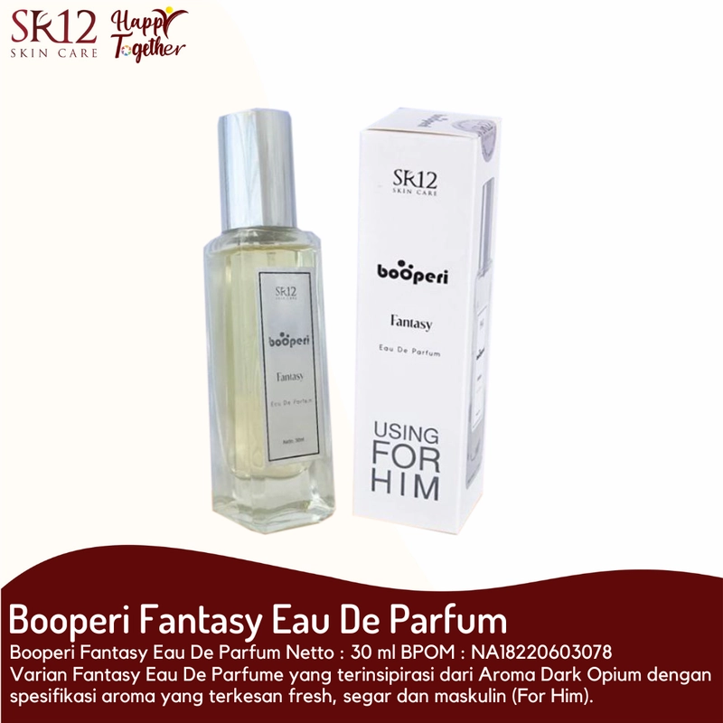 Product image SR12 Parfum Fantasy Booperi Aroma Fresh Segar Maskulin Tahan 12 Jam 30 ml Fantasy