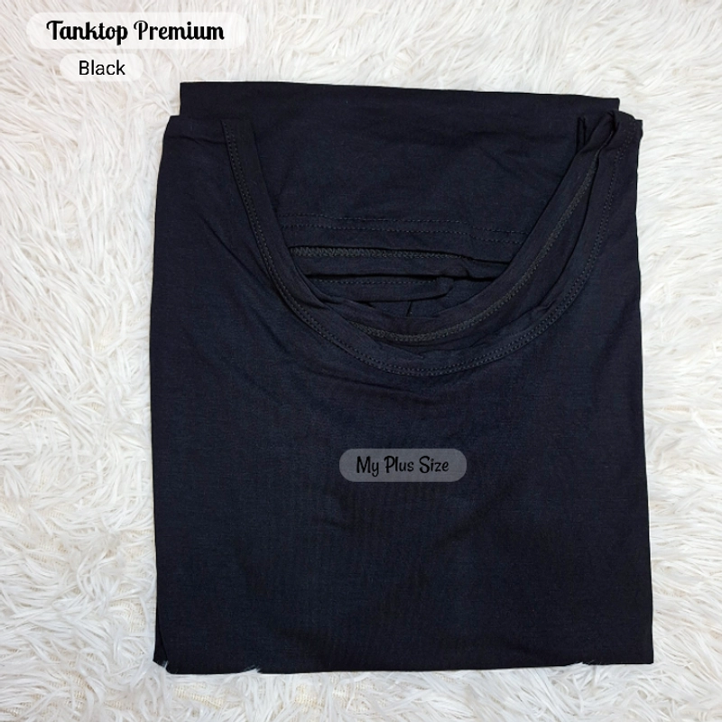 Product image My Plus Size - Tanktop Inner Premium Super Jumbo Wanita ALL SIZE BLACK
