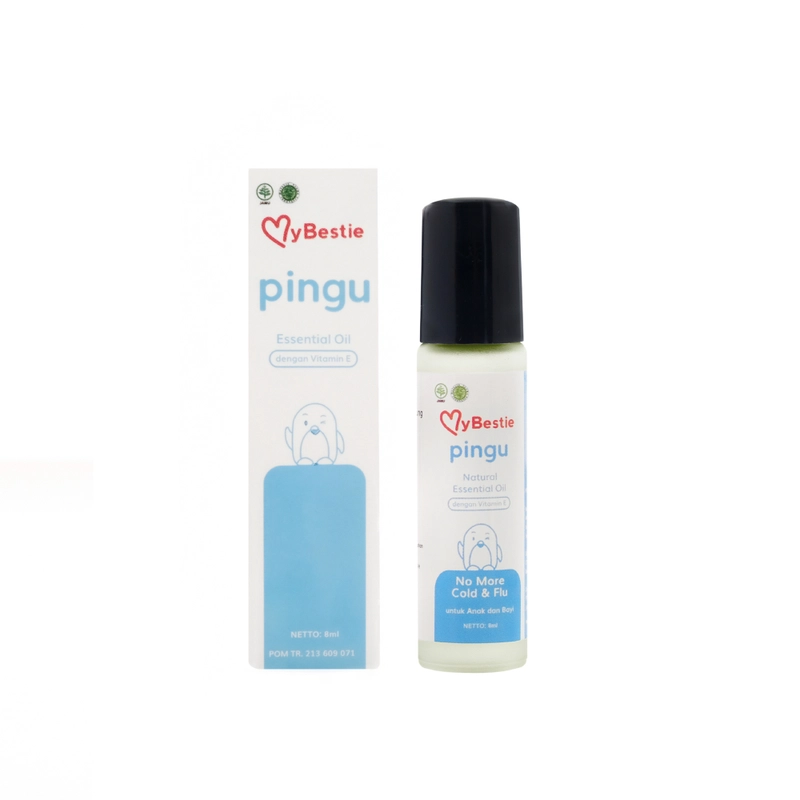 Product image MyBestie Official - MyBestie Pingu - Essential Oil Pereda Batuk Pilek Bayi 8 ml pingu