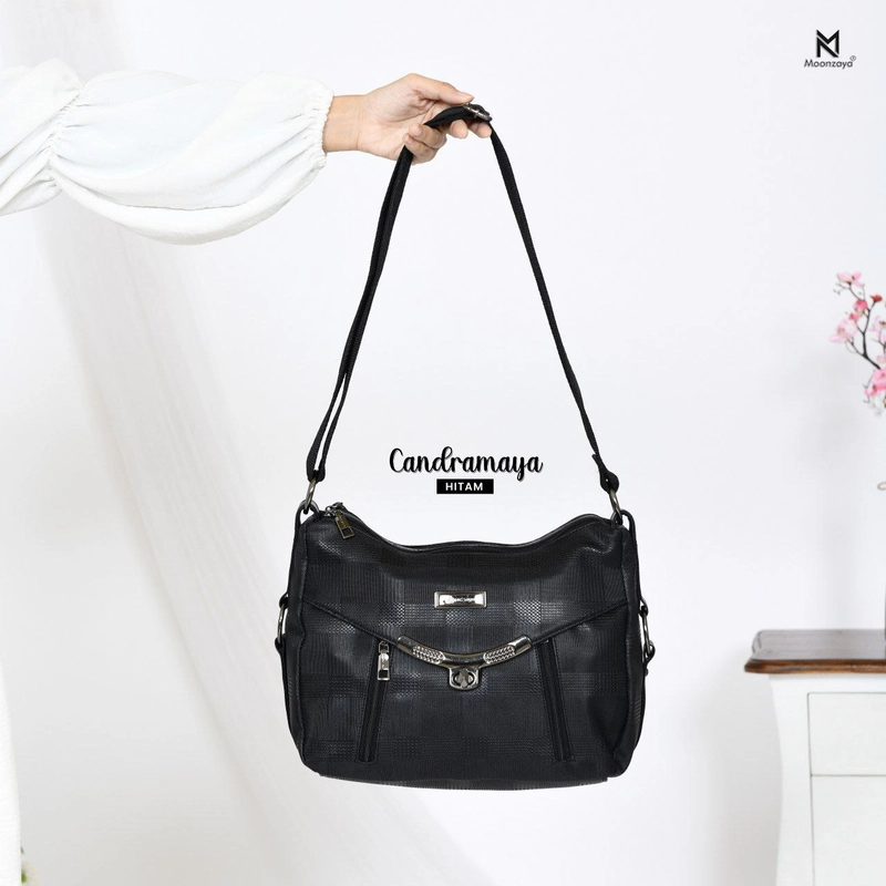 Product image Fashopid - Moonzaya Tas Selempang Wanita Candramaya All Hitam