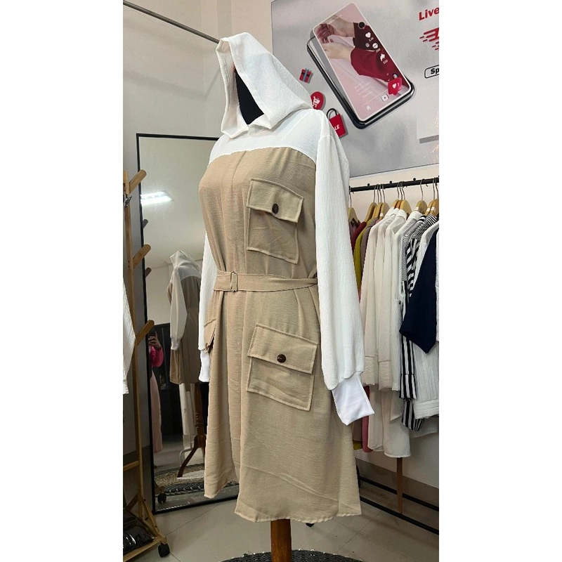 Product image Sseolshop - Kemala tunik wanita terbaru 2025 / baju atasan wanita terbaru M Krem