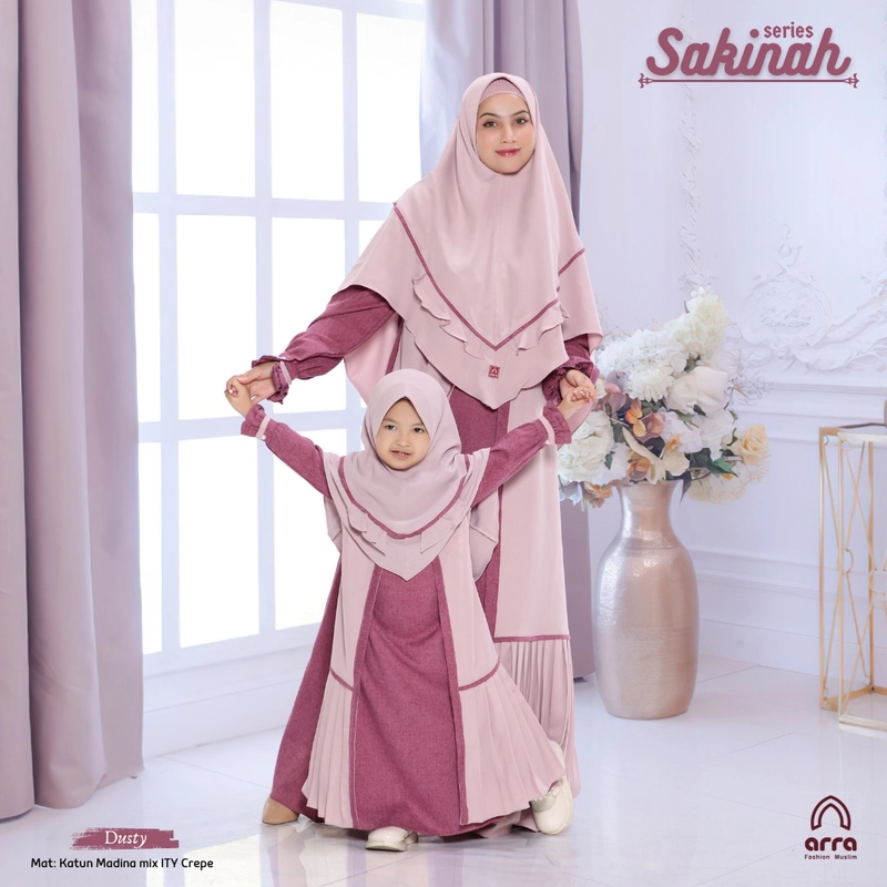 Product image Arra - Sarimbit Sakinah 02 Dusty M Khimar Anak