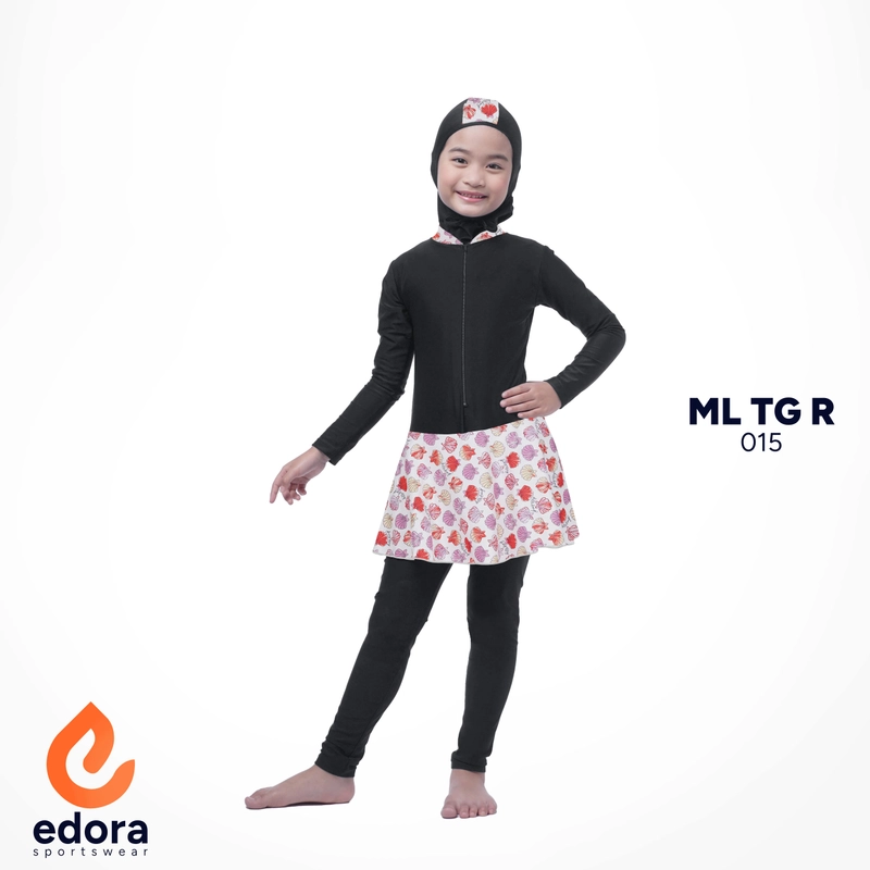 Product image EDORASPORTSWEAR - Baju Renang Muslimah Anak SD Edora ML TG R M ML TG R 015