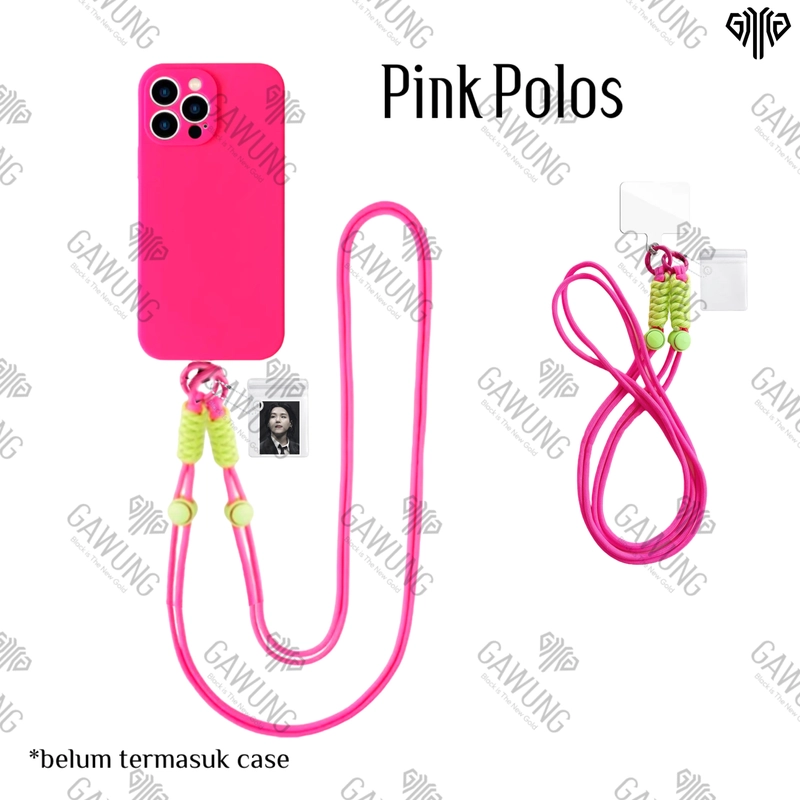 Product image GAWUNG - Beli 1 Gratis 1 Gawung Tali Gantungan Kalung HP Lanyard Fi Ze untuk Leher Handphone - HPFIZE dewasa pink polos