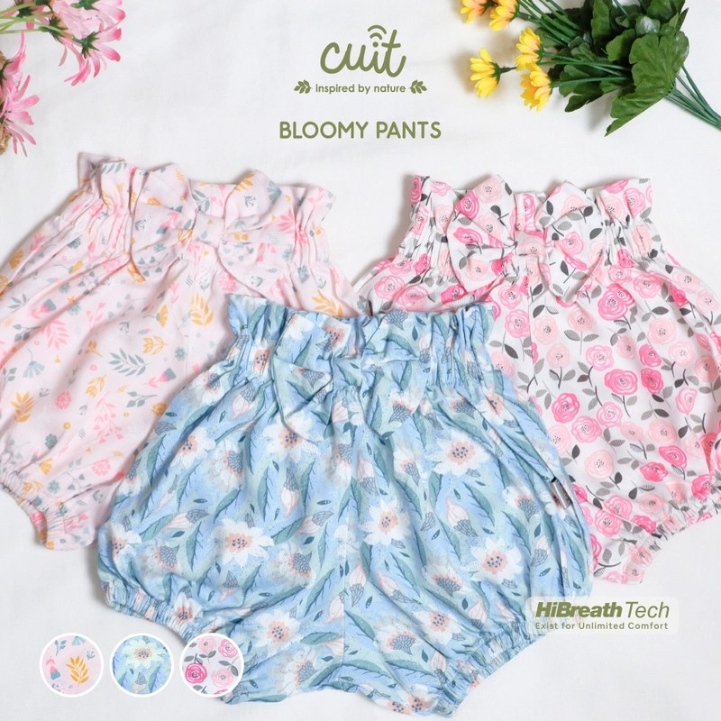 Product image Kintakun Baby - KINTAKUN BABY X CUIT Bloomy Short Pants Baby Celana Pendek Anak bayi 3 Bulan - 2 Tahun S (3-6 Bulan) Blue Aster