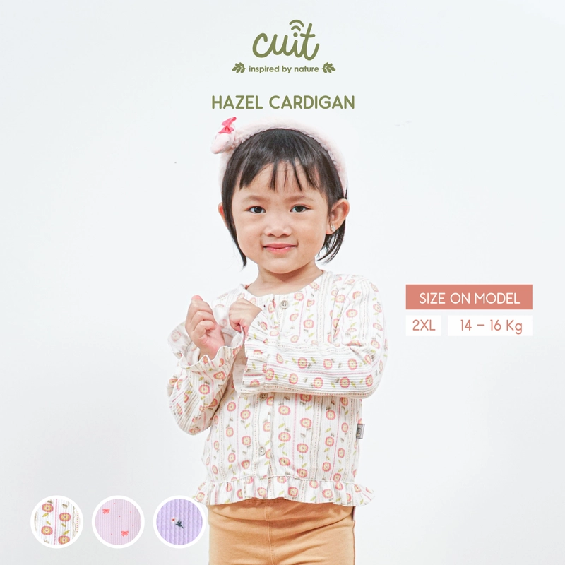 Product image Kintakun Baby - KINTAKUN BABY X CUIT Hazel Cardigan Rib Motif Kardigan Bayi Anak Perempuan 1-6 Tahun L (1-2 Tahun) Candy Bows