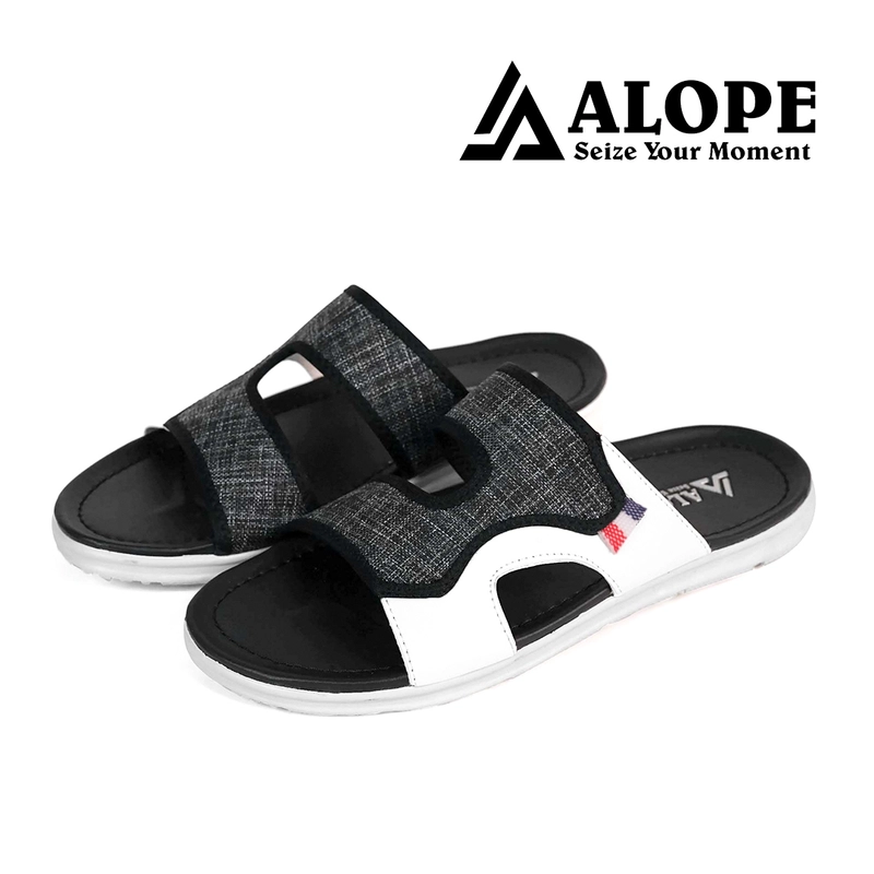 Product image ALOPE OFFICIAL - SANDAL VEGAS PRIA WANITA BAHAN LEVIS NEW MODEL SIZE DEWASA READY 39 SAMPAI 43 39 hitam