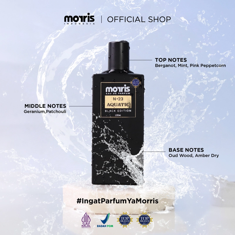 Product image Morris - Morris Eau De Parfum Black Edition 100ml - Parfum Pria AROMA AQUATIC
