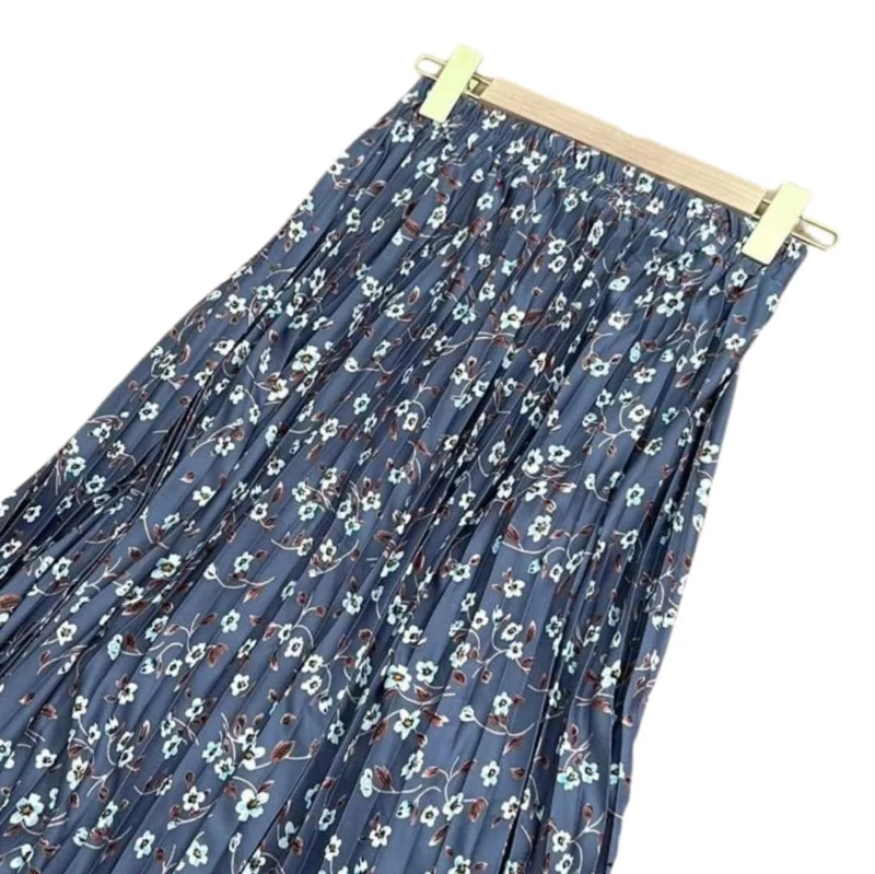 Product image ALMIRA STORE - ROK PLISKET MOTIF PREMIUM/ ROK KOREAN FLOWER / ROK TUTU BUNGA One Size Abu Tua