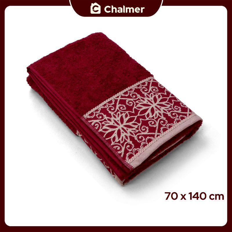 Product image Chalmer - Handuk Mandi Chalmer 70 x 140 cm Motif Vardo Handuk Mandi Dewasa Premium 70x140 cm Ruby