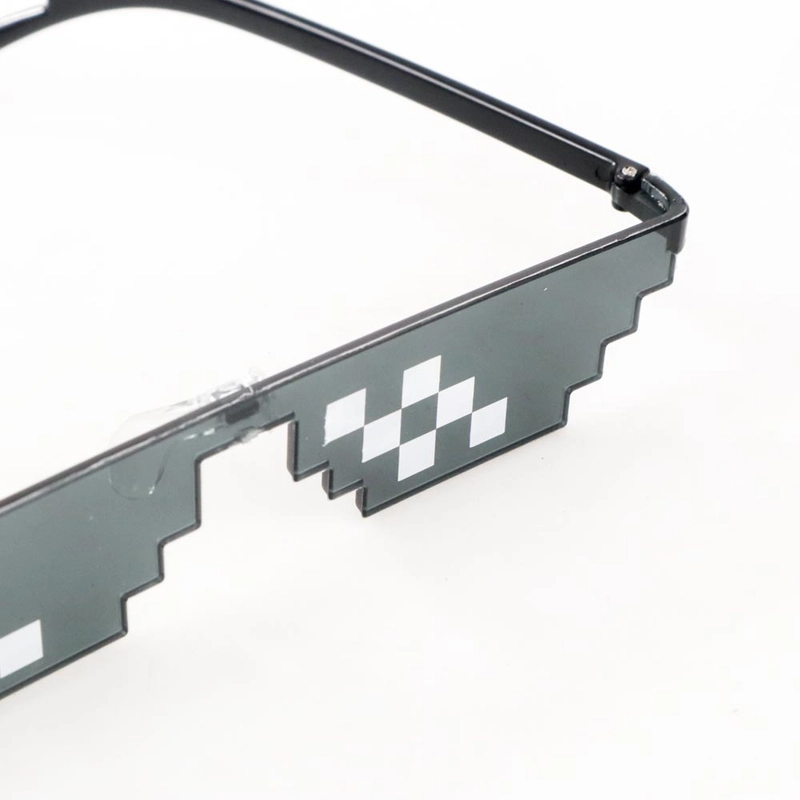 Product image RAYATORY - Kacamata Model Pixel Minecraft Mosaics Thug Life - W0124 1 Pcs Hitam