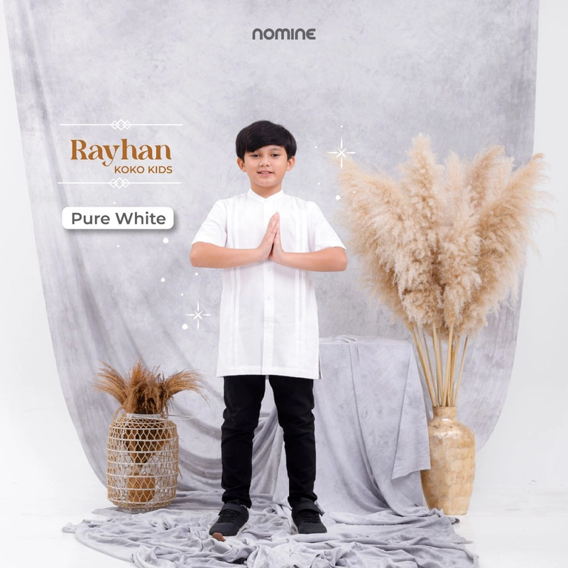 Product image Nomine - Koko - Rayhan - Lengan Pendek S Putih