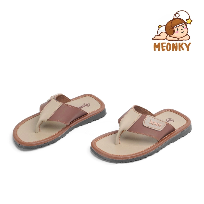 Product image Meonky Official - Sandal Anak Laki Laki Sendal Japit Cowok Original Meonky SB - 03 Anti Slip Ringan 31 MOKA