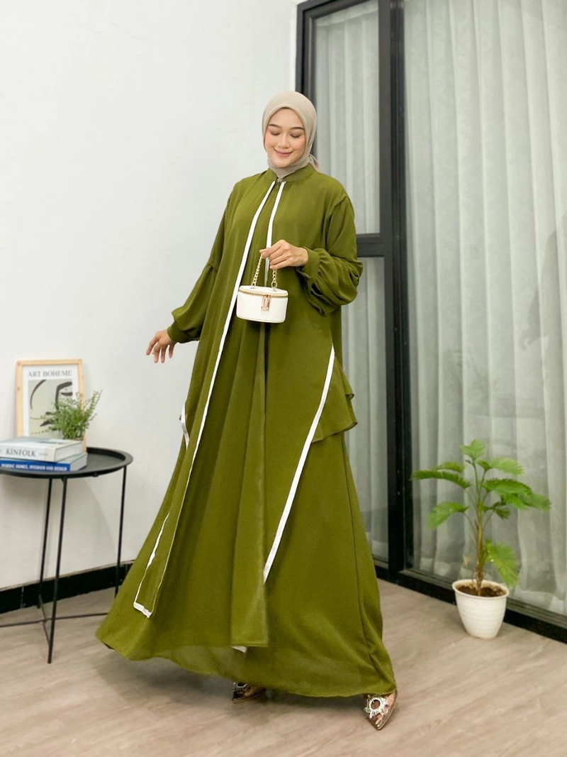 Product image Khisna collection - Gamis wanita dewasa terbaru BEST SELLER Allsize Army