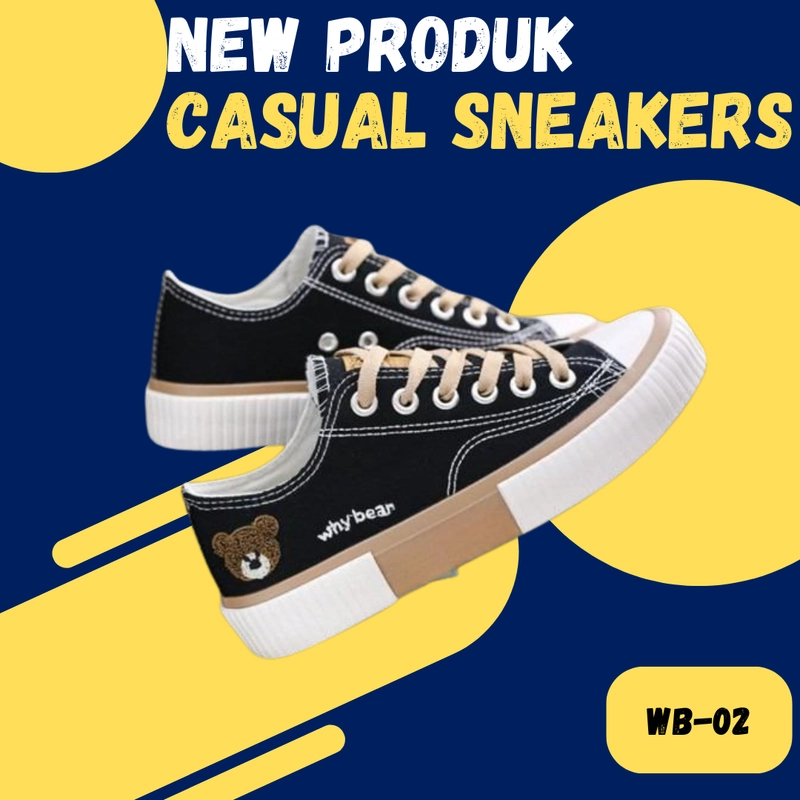Product image Koekita - Sepatu Kets Sneakers Casual Why Bear WB-02 36 HITAM