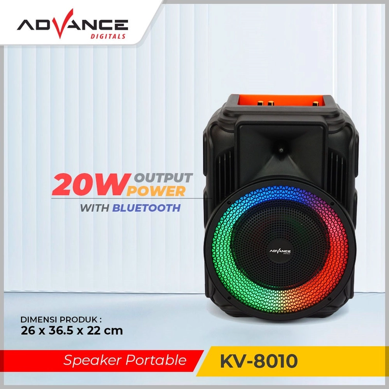 Product image Advance Digitals Indonesia - Speaker Meeting Bluetooth Advance KV 8010 8 inch Free Mic Wireless 8 inch Default