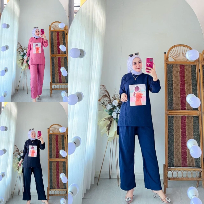 Product image Rambe Batik Indonesia - Onset Sridevi Premium Allsize Pink