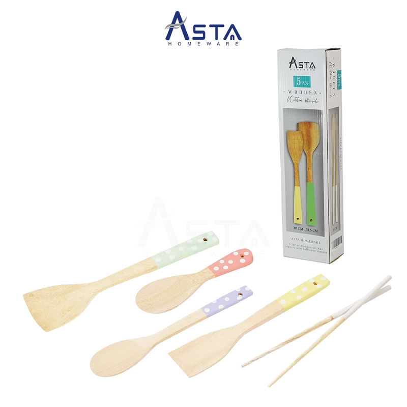 Product image Asta Homeware Official - Asta Homeware - Spatula Kayu Set Jenis Spatula Set